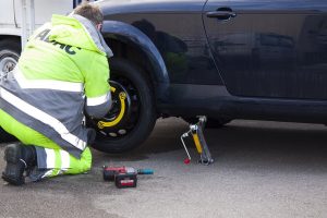 performing roadside assistance 